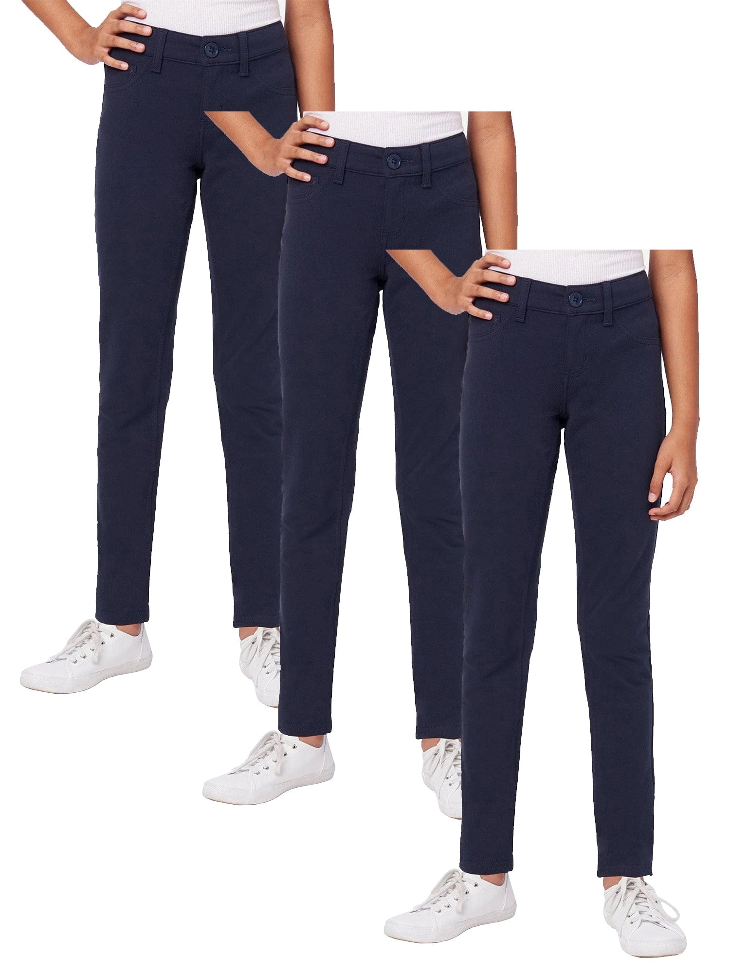 Girl's Khaki Stretch School Uniform Pants 5-16 – unik Retail